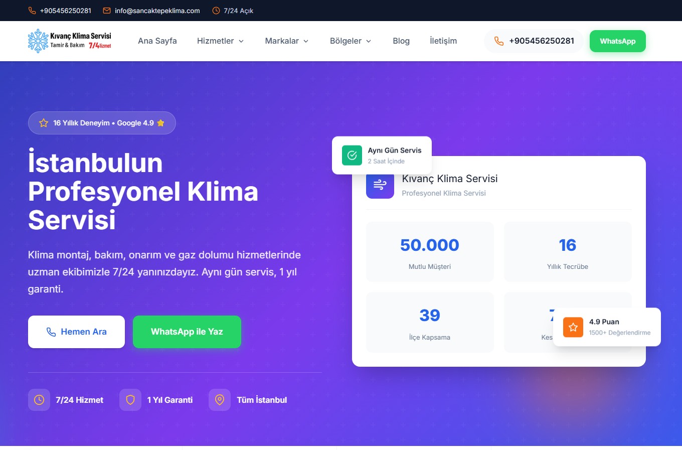 Kıvanç Klima Servisi